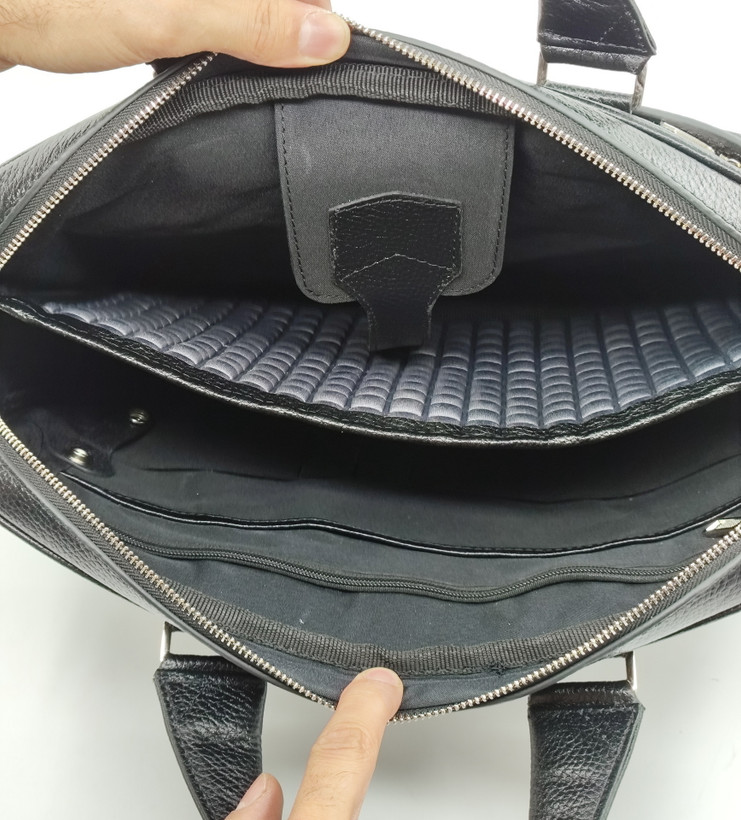کیف ادارای مدل منچستز تمام چرم گاوی چنار چرم تبریز